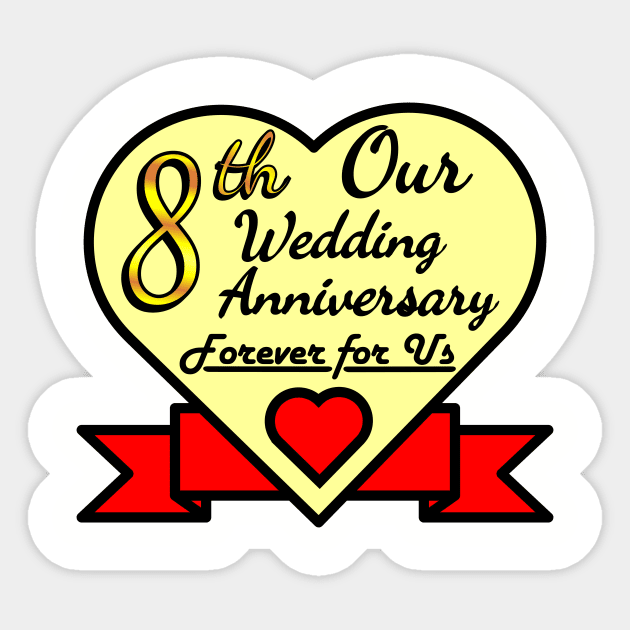 8th wedding anniversary Sticker by POD_CHOIRUL